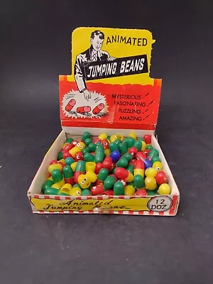Animated Jumping Beans Toys Novelty Dime Store Display 1950s Vintage Original  • $89.99