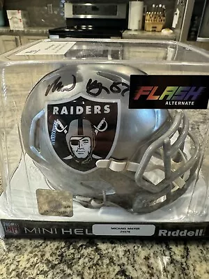 Michael Mayer Signed Las Vegas Raiders Mini Helmet Beckett Cert • $47