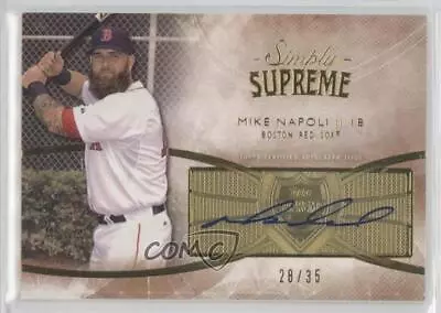 2014 Topps Supreme Simply Supreme Auto Sepia /35 Mike Napoli #SSU-MN Auto • $12.90