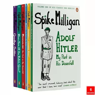£39.90 • Buy Milligan Memoirs Series 6 Books Collection Set By Spike Milligan Adolf Hitler