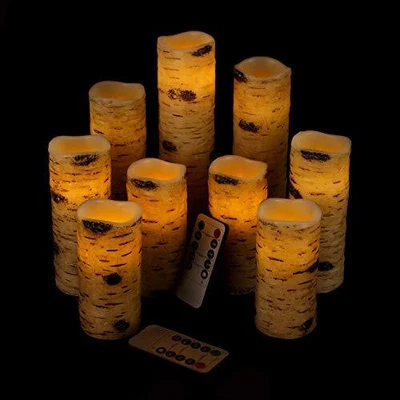 $45.14 • Buy Antizer Flameless Candles Battery Operated Candles Birch Bark Effect 4  5  6 ...