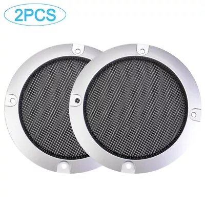 3.5  Car Speaker Cover Subwoofer Modification Net Cover Woofer Guard Protector • $16.88