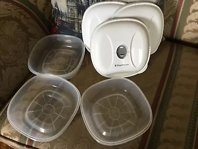 $10 • Buy 7 FoodSaver FreshSaver Vacuum Storage Containers Two Sizes