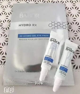 Set Doctor Babor 3 Step Hydro Performance : Eye Pads Hyaluron + Serum + Cream • $7.99