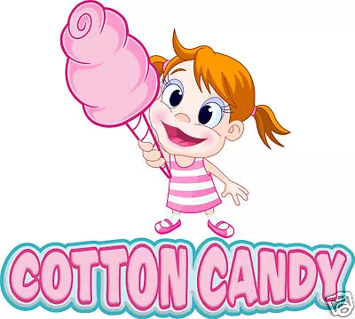 Cotton Candy Concession Decal 14  Food Truck Trailer Cart Vinyl Menu Sticker • $15.99