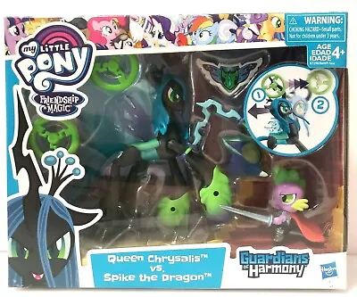 2016 New My Little Pony Guardians Of Harmony Queen Chrysalis V. Spike The Dragon • $79.99