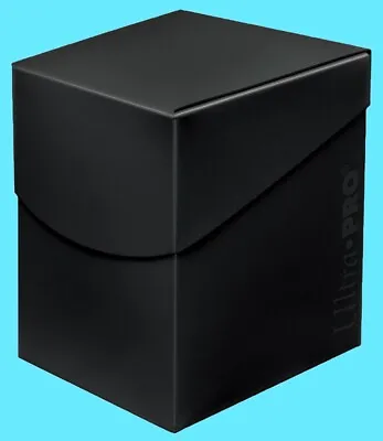 ULTRA PRO Deck Box ECLIPSE PRO-100+ JET BLACK With DIVIDER Card Storage Case Ccg • $8.99
