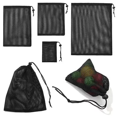 Multi Purpose Nylon Storage Bag Mesh Drawstring Bag Stuff Sack Laundry Bag • $6.57