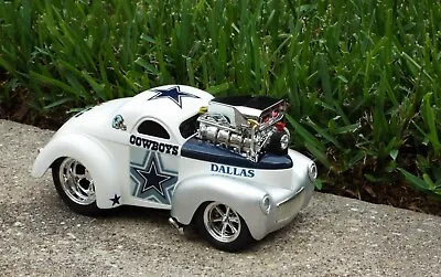 Dallas Cowboys Football Team Custom Muscle Machine 41 Willys Coupe 1:18 Scale  • $200