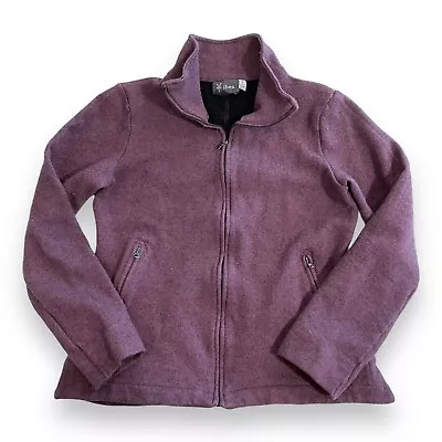 Ibex Merino Wool Full Zip Jacket Women's Medium Purple • $39