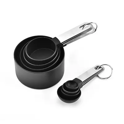 £6.89 • Buy 8pcs Stainless Steel Measuring Cups Spoons Kitchen Baking Cooking Tools Set Gel