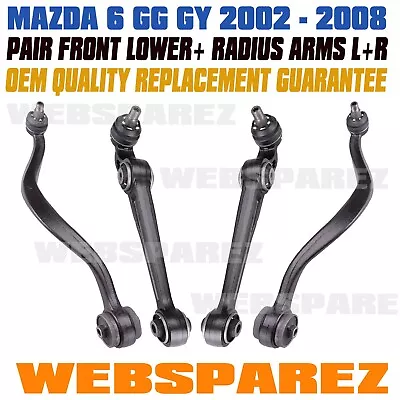 $199.99 • Buy 4x Front Lower Left & Right Control Arm With Ball Joint For Mazda 6 GG GY 02-07
