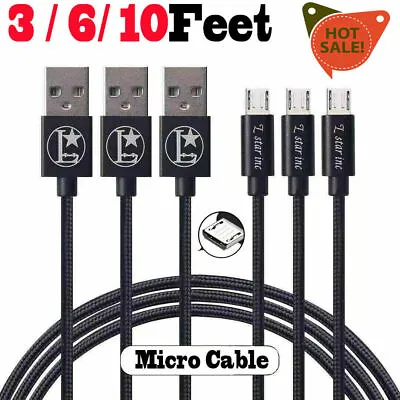 Heavy Duty Micro USB Fast Charger Data Cable Cord For Samsung Android HTC LG  • $9.99