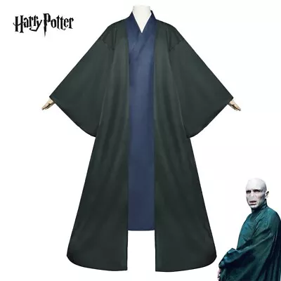 Cosplay Lord Voldemort Costume Cloak Outfit Cosplay Long Robe Halloween Mask • $14.71