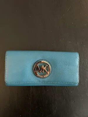 Women's Michael Kors Turquoise Patent Leather Crossbody Purse • $19.99