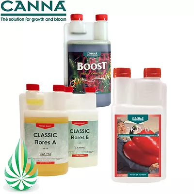 CANNA BOOST ACCELERATOR WITH PK 13/14 HYDROPONIC Classic Flores A+B NUTRIENT KIT • $285