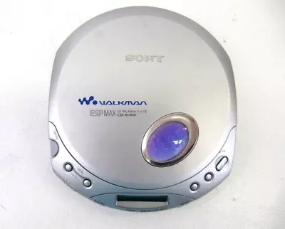 SONY Walkman CD Player Portable Silver Purple ESPMAX D-E350 Vintage Retro Rare • $214.15