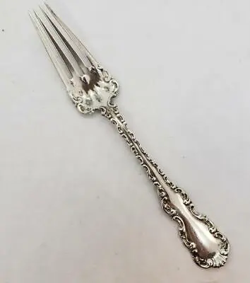 $50 • Buy Whiting Louis XV Sterling Silver Cold Meat Fork 7 1/2  Serving No Mono Pat 1891