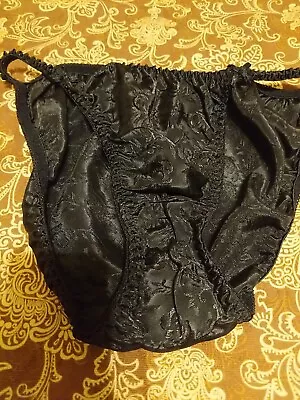 Vintage Satin String Bikini Panties Size 7 • $5.99