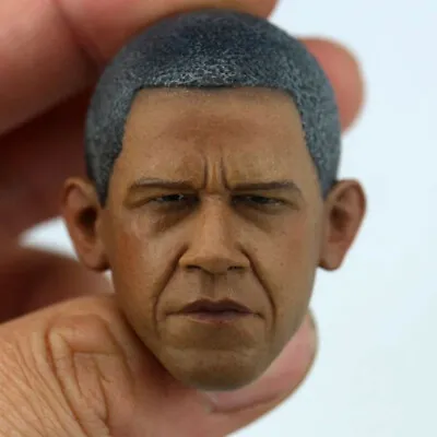 Delicate Paint 1/6 Scale Black Americans Leader Obama Head Sculpt Fit 12  Figure • $22.79