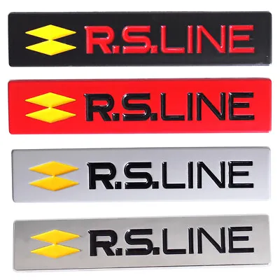 1x3D Alloy R S Line Emblem Car Door Fender Rear Trunk Badge Sticker For Renault • $10.45