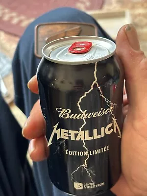 METALLICA Budweiser Limited Edition Collector Beer Can 2015 ** NOT EMPTY** • $109.29