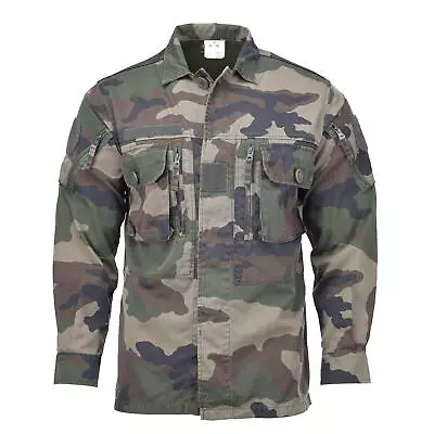 Original French Military Field Jacket Lightweight Ripstop CCE Camouflage Shirts • $44.26