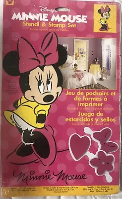 Vintage~Disney~Mickey & Minnie Mouse~Stencil & Stamp Sets~Wall Art~NEW~FREE SH. • $49.95