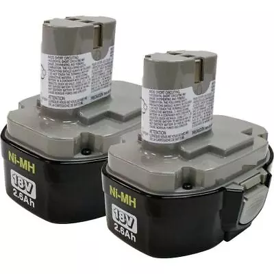 Makita Battery 18-Volt Ni-MH 2.6 Ah Pod Style Multi-Contact Rechargeable 2-Pack • $238.36