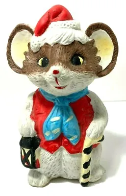 Vintage Christmas Mouse Figurine Chinese Markings  6.25  • $13.38