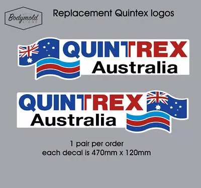 Quintrex Logos 1 Pair Per Order Each Logo Is 470mm X 120mm • $28.75