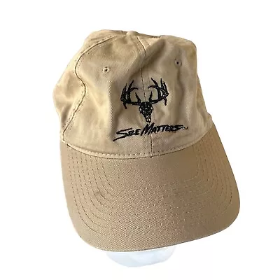 Size Matters Brown Deer Antlers Snapback Dad Hat Cap Adjustable • $9.97