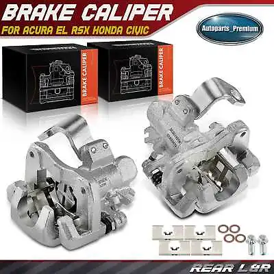 Rear Pair Brake Calipers For Honda Civic 2002-2005 Acura RSX EL 2002-2005 • $105.78