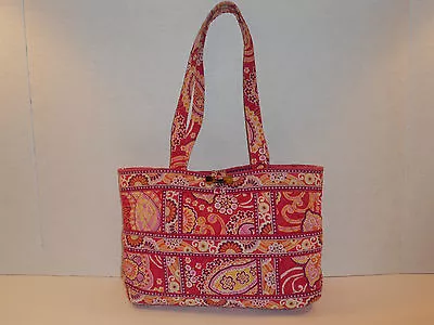 Vera Bradley Rasberry Fizz Tic Tac Tote Shoulder Bag Retired  • $18.99