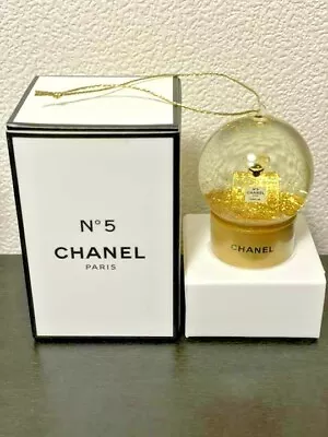 CHANEL 2021 No.5 Snow Globe Mini Novelty Gold Ornament Limited Edition Rare • $170.95