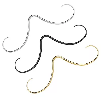 16G Stainless Steel Mustache Nose Ring Multicolor Curved Septum Piercing Jewelry • $5.89