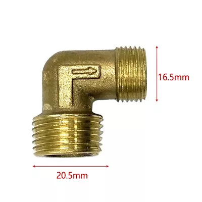 Durable Male Thread 90 Degree Elbow Coupler For Air Compressor Brass Fittings • $13.88