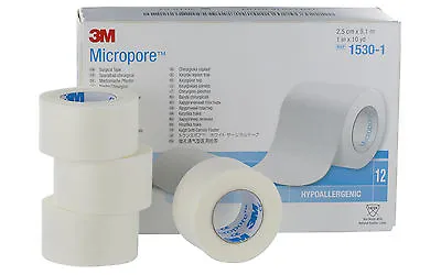 3M Micropore Surgical Tape 2.5cm X 9.1m Guaranteed Cheapest On EBay • £4.09