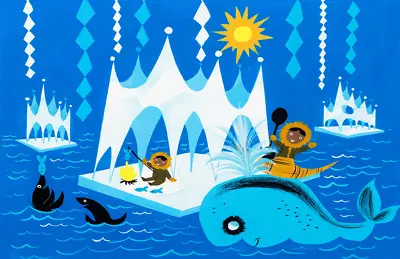 Mary Blair It's A Small World Concept Arctic Alaska Eskimo Disney Art Poster • $29.99