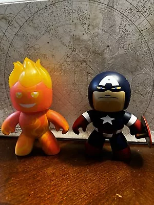 Mighty Muggs Captain America And Human Torch • $0.99