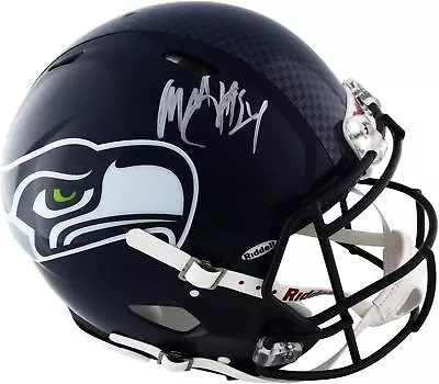 Marshawn Lynch Seattle Seahawks Signed Authentic Helmet With Green Signature • $654.99