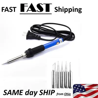 Soldering Iron Variable Temperature - 5 Tips - High Quality • $24.97