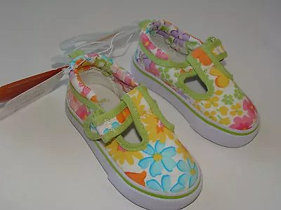 Butterfly Blossoms Girls Gymboree Canvas Sneakers Tennis Shoes Size 04 4 NEW  • $16.99