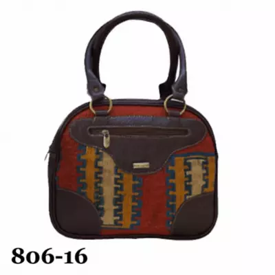 Handmade Leather And Kilim Women's Handle Bags Unique Design 806-16 • $99