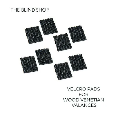 Wood Venetian Blind Valance Clip Hook & Loop Sticky Pads VelcroPads 4 Pairs • £5.60