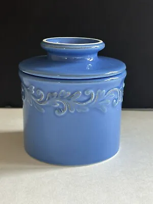 L Tremain Butter Bell Crock Antique Collection Azure Blue Butter Keeper Dish • $19.80