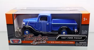 1:24 Motor Max Timeless Legends 1937 Blue Ford  Pickup Truck • $42.95