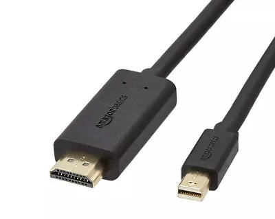 Amazon Basics Mini DisplayPort Thunderbolt To HDMI Cable 3ft Adapter • £2.25