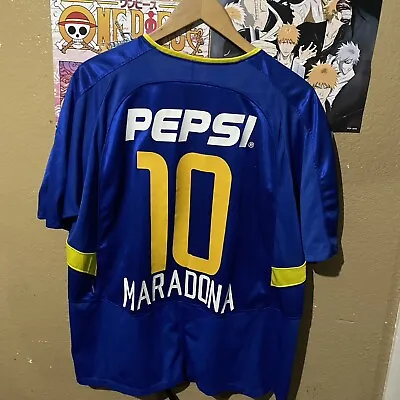 VTG Boca Juniors CABJ Nike 2003 2004 Blue Club Soccer Jersey Men's XL Mardona • $40