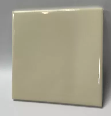 Off White Ceramic Tile 4 1/4 Vintage FT Mid Century Modern 4x4 Light Tan White • $9.95